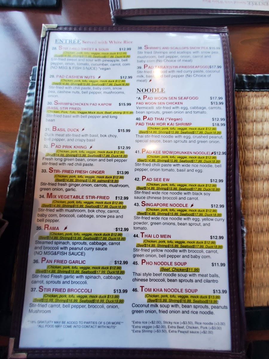 Menu Joy's Thai Cuisine-8