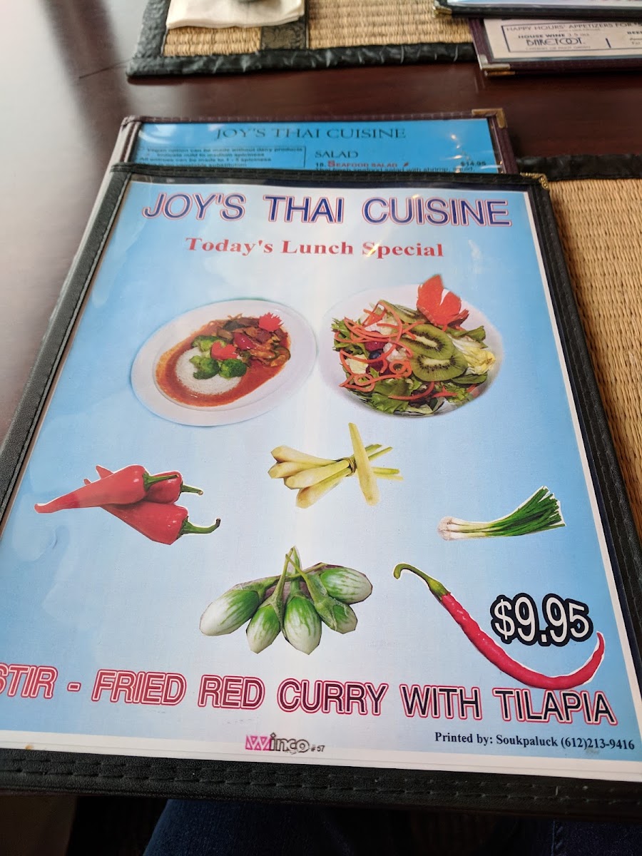 Menu Joy's Thai Cuisine-9